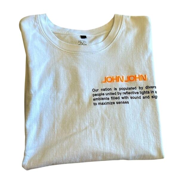 JOHN JOHN Box Fit Graphic Tee - Stylish Casual Wear - Picture 1 of 5